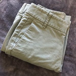 Hunter green JCrew Frankie pants